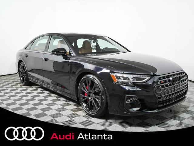 Sebring Black Crystal Effect 2026 Audi S8 Sedan All-Wheel Drive Automatic
