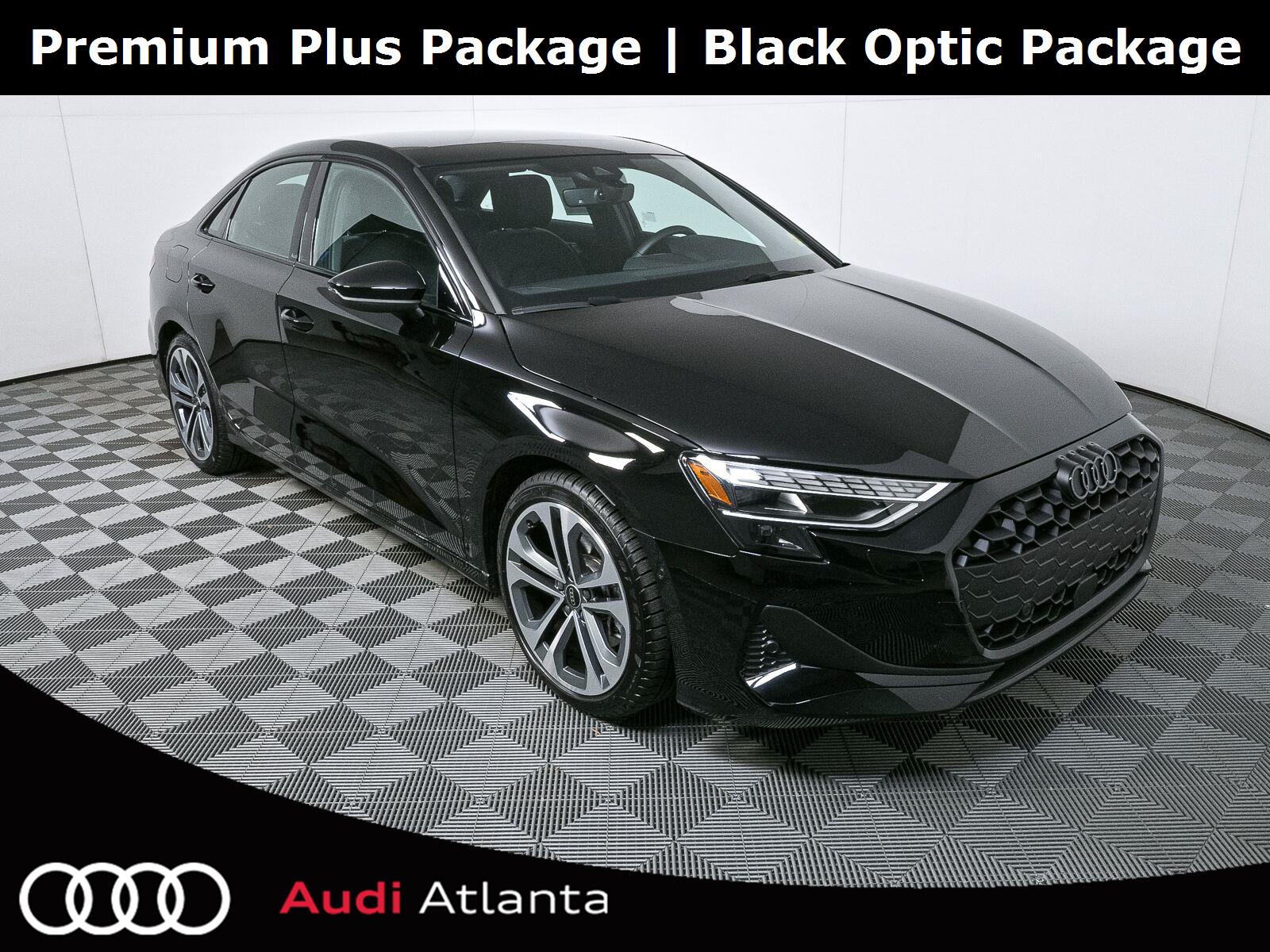 Brilliant Black 2025 Audi A3 Sedan All-Wheel Drive Automatic