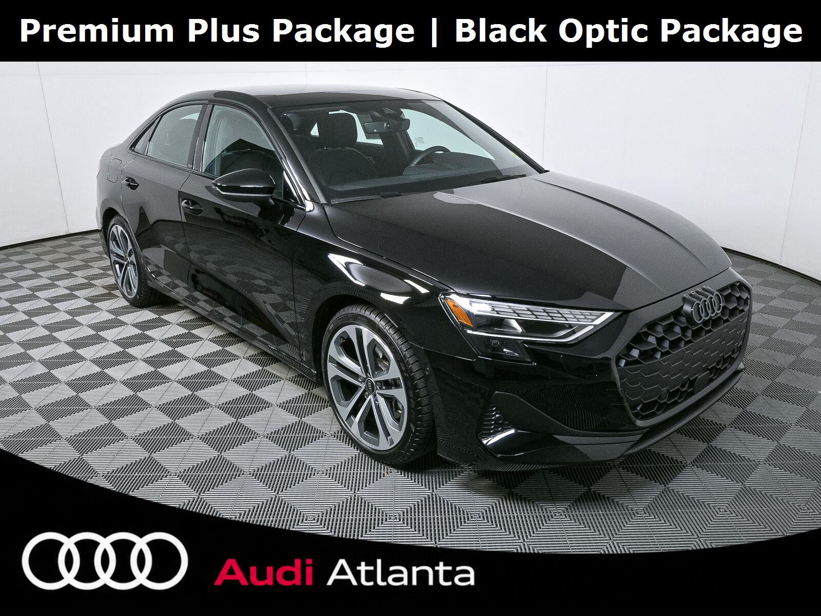 Brilliant Black 2025 Audi A3 Sedan All-Wheel Drive Automatic
