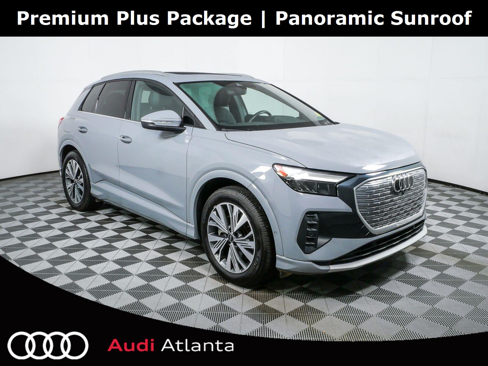 Pebble Gray 2023 Audi Q4 e-tron SUV / Crossover Rear-Wheel Drive Automatic