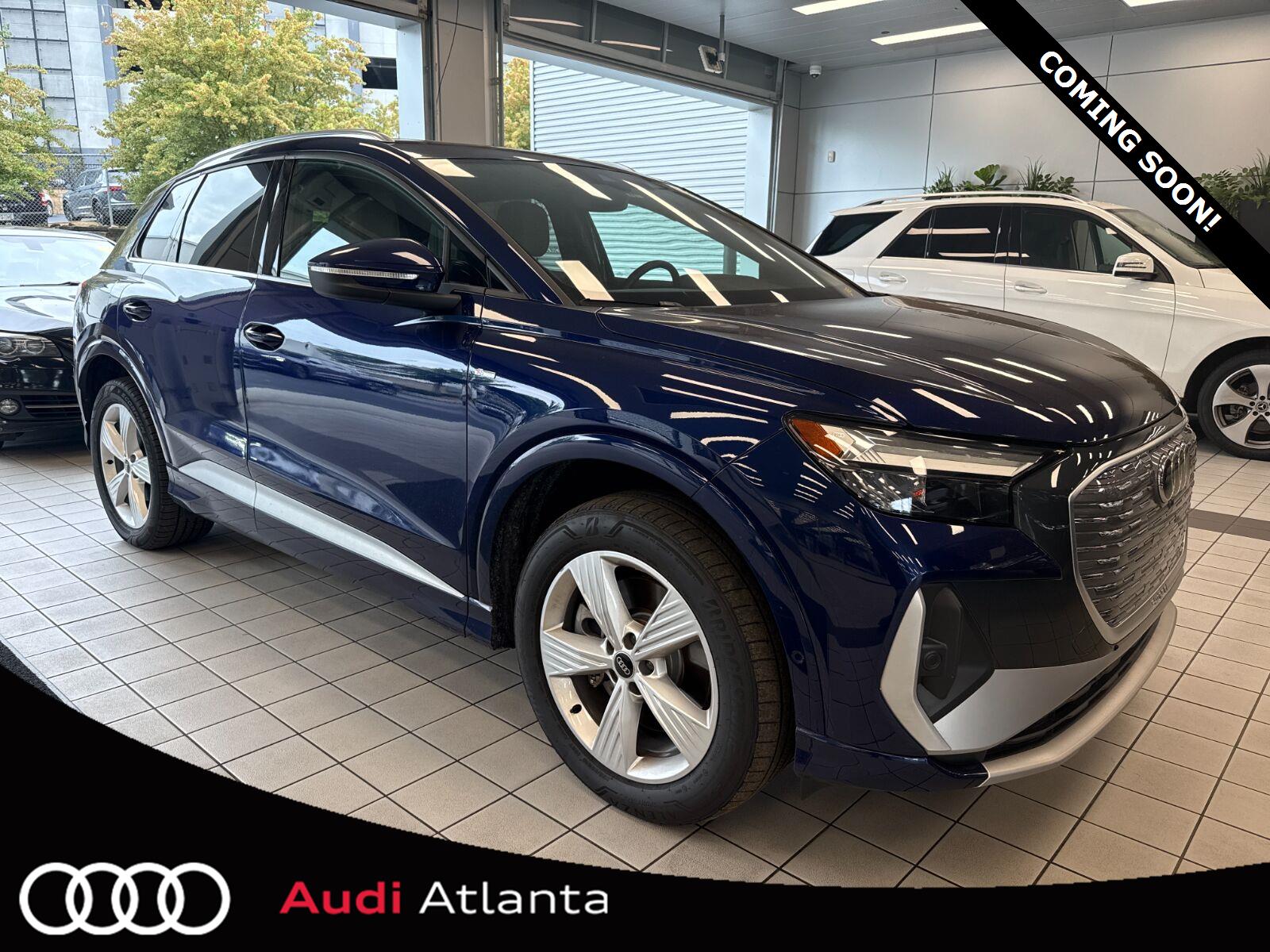 Navarra Blue Metallic 2023 Audi Q4 e-tron SUV / Crossover All-Wheel Drive Automatic