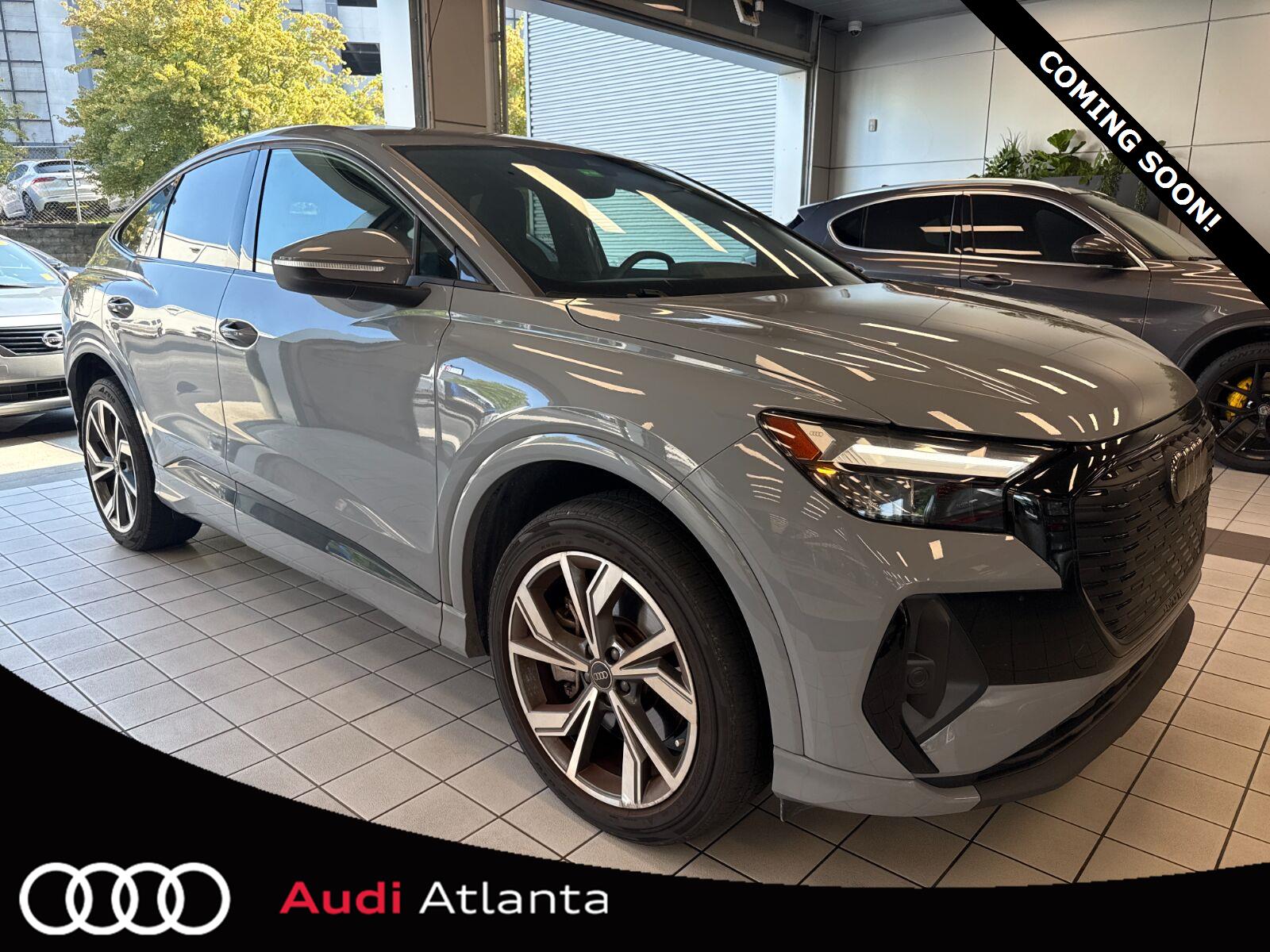 Pebble Gray 2023 Audi Q4 e-tron Sportback Sedan All-Wheel Drive Automatic