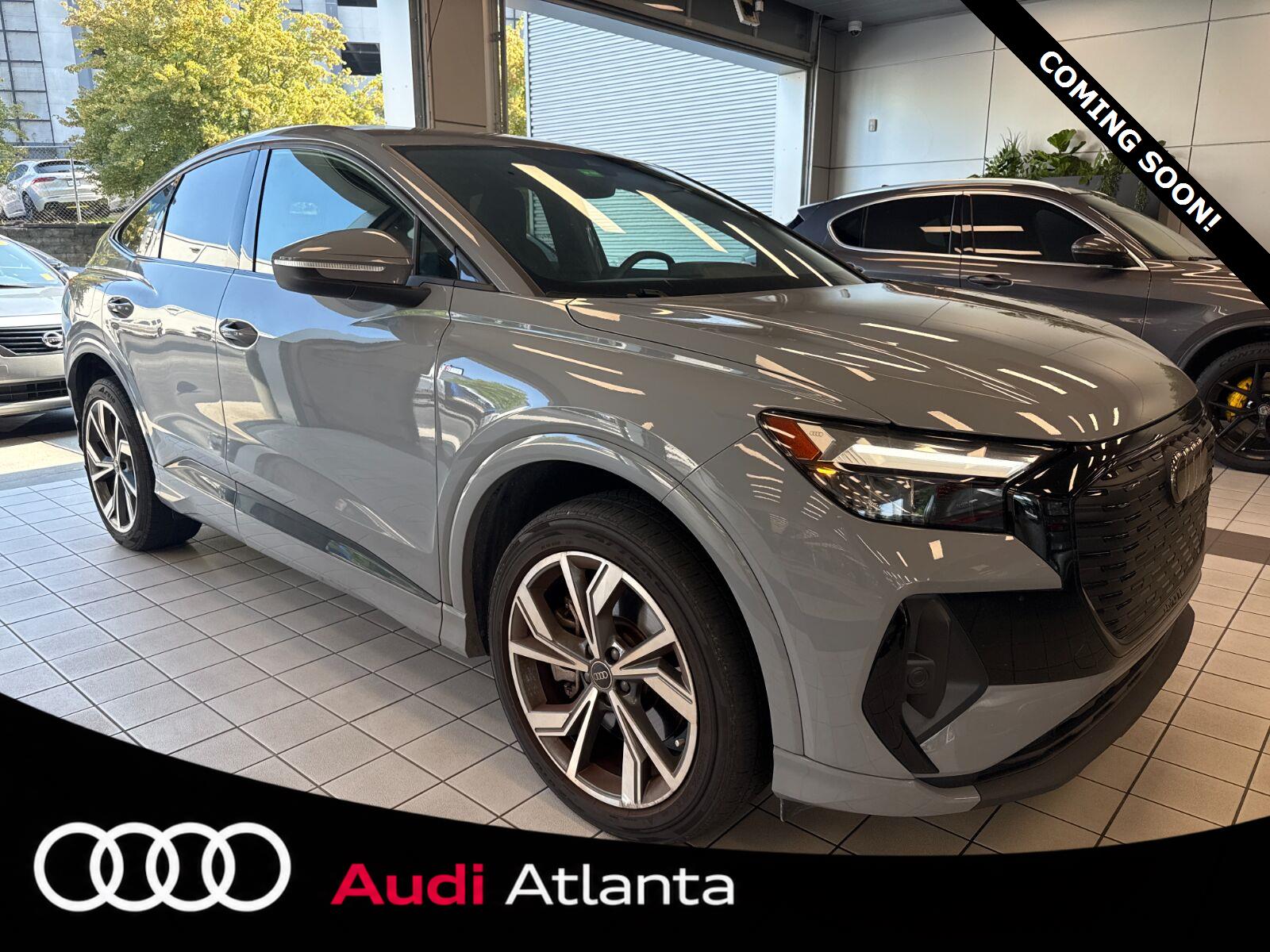 Pebble Gray 2023 Audi Q4 e-tron Sportback Sedan All-Wheel Drive Automatic