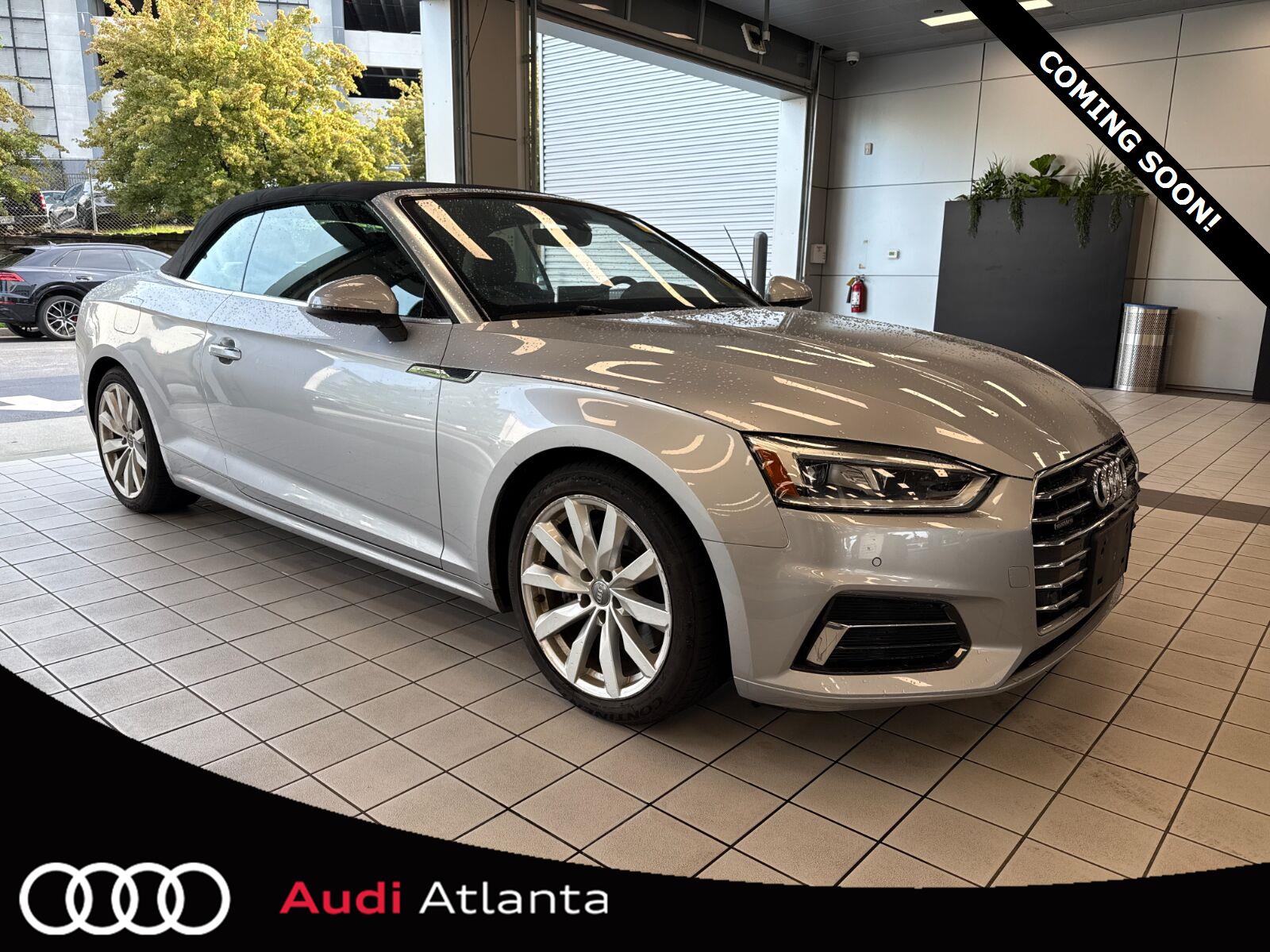 Florett Silver Metallic/Black Roof 2018 Audi A5 Convertible All-Wheel Drive Automatic