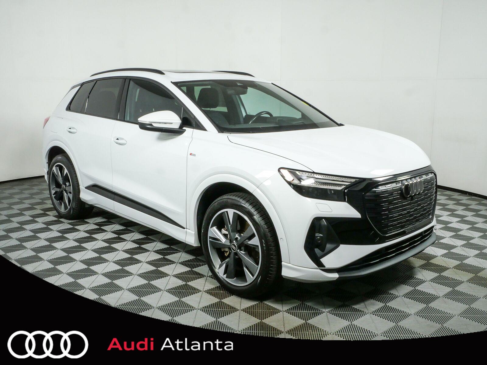 Glacier White Metallic 2023 Audi Q4 e-tron SUV / Crossover All-Wheel Drive Automatic