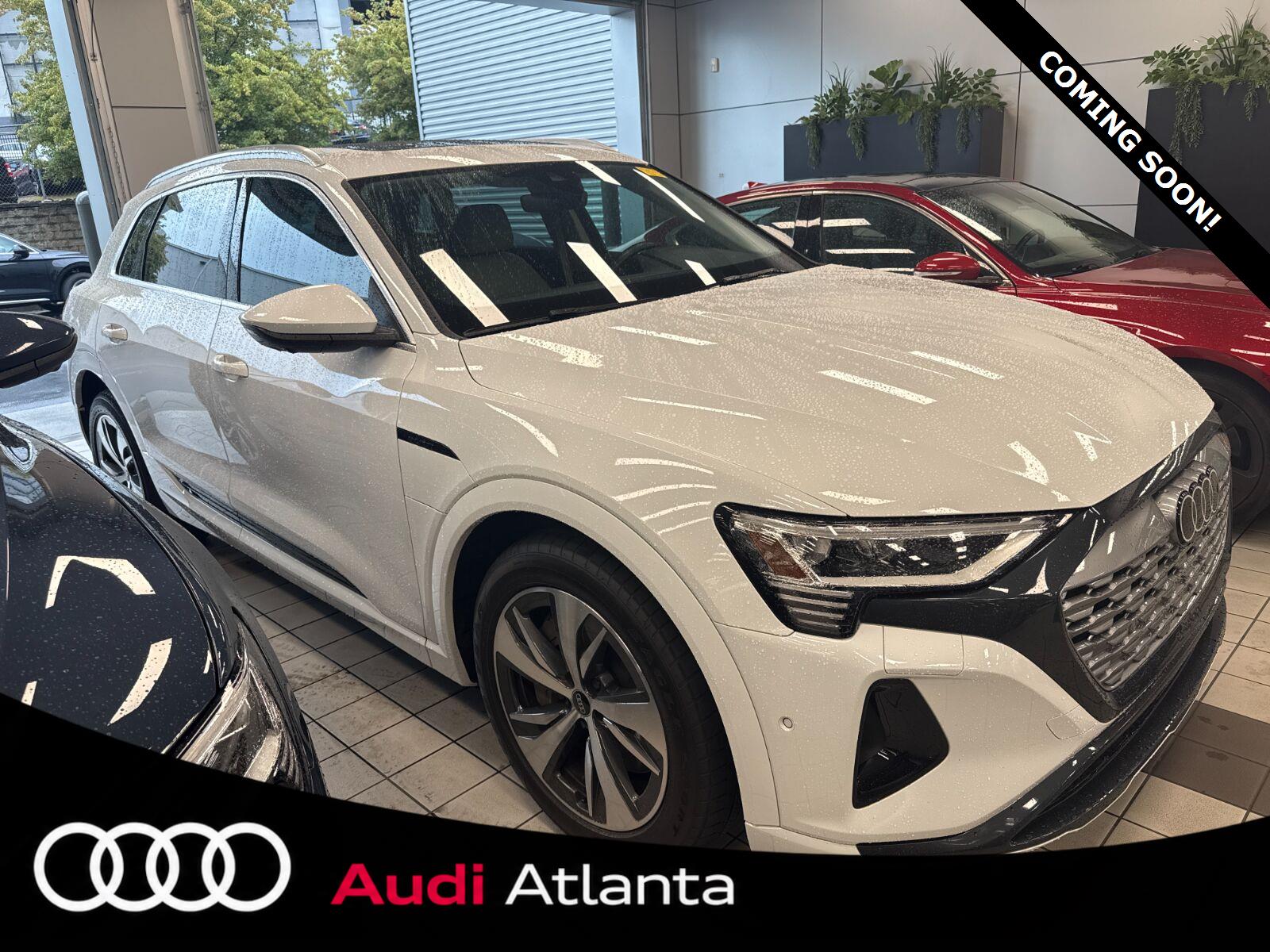 Glacier White Metallic 2024 Audi Q8 e-tron SUV / Crossover All-Wheel Drive Automatic