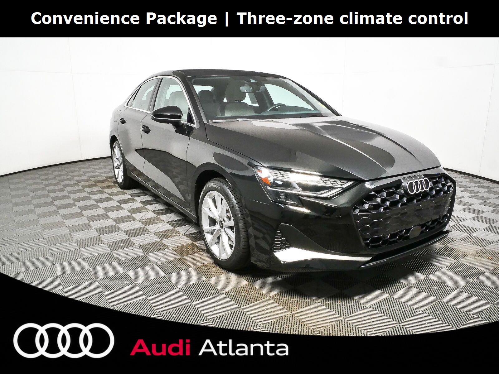 Mythos Black Metallic 2025 Audi A3 Sedan All-Wheel Drive Automatic