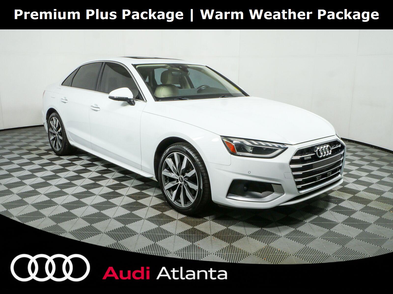 Glacier White Metallic 2021 Audi A4 Sedan All-Wheel Drive Automatic