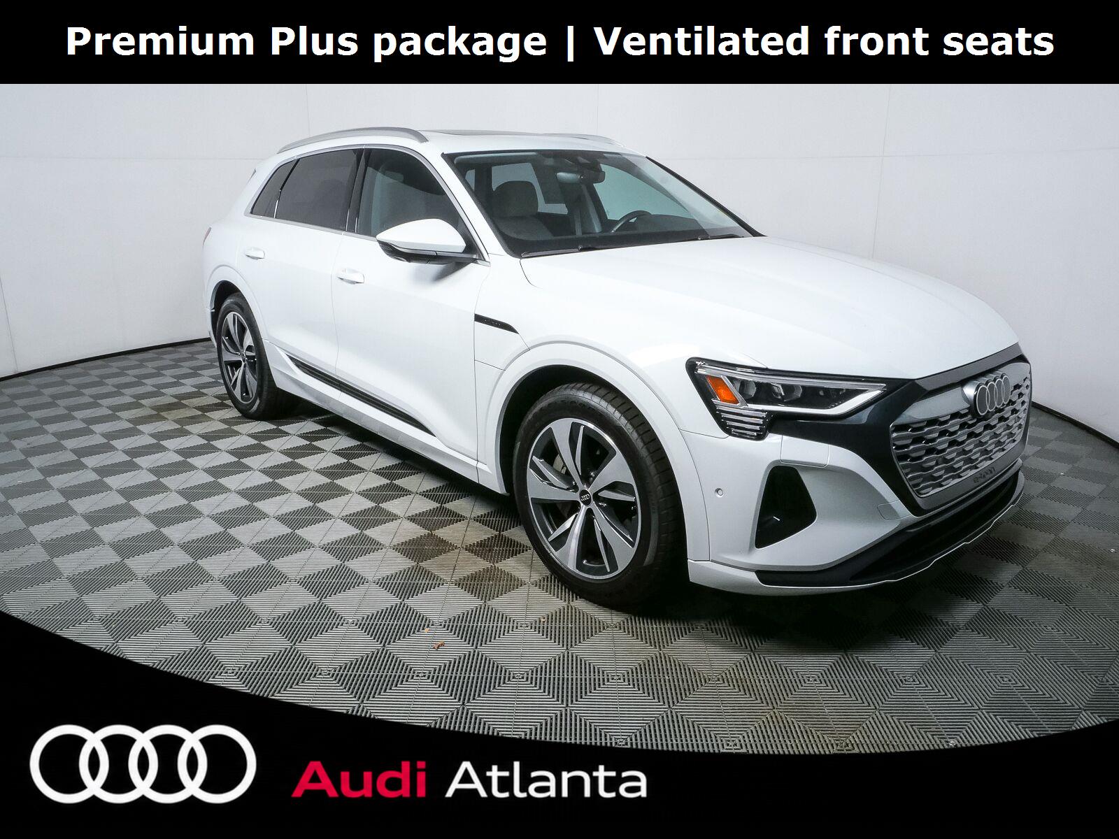 Glacier White Metallic 2024 Audi Q8 e-tron SUV / Crossover All-Wheel Drive Automatic