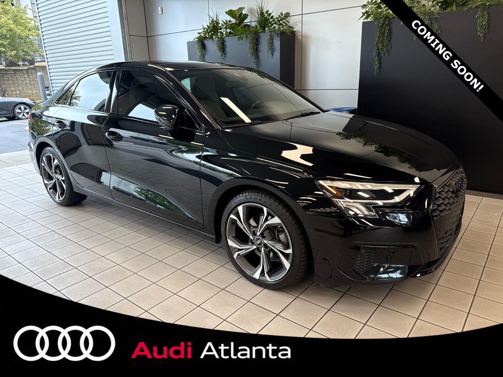 Mythos Black Metallic 2023 Audi A3 Sedan Front-Wheel Drive Automatic