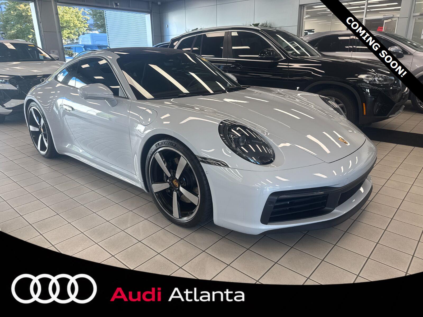 Gray (Ice Grey Metallic) 2024 Porsche 911 Coupe All-Wheel Drive 8-Speed Automatic