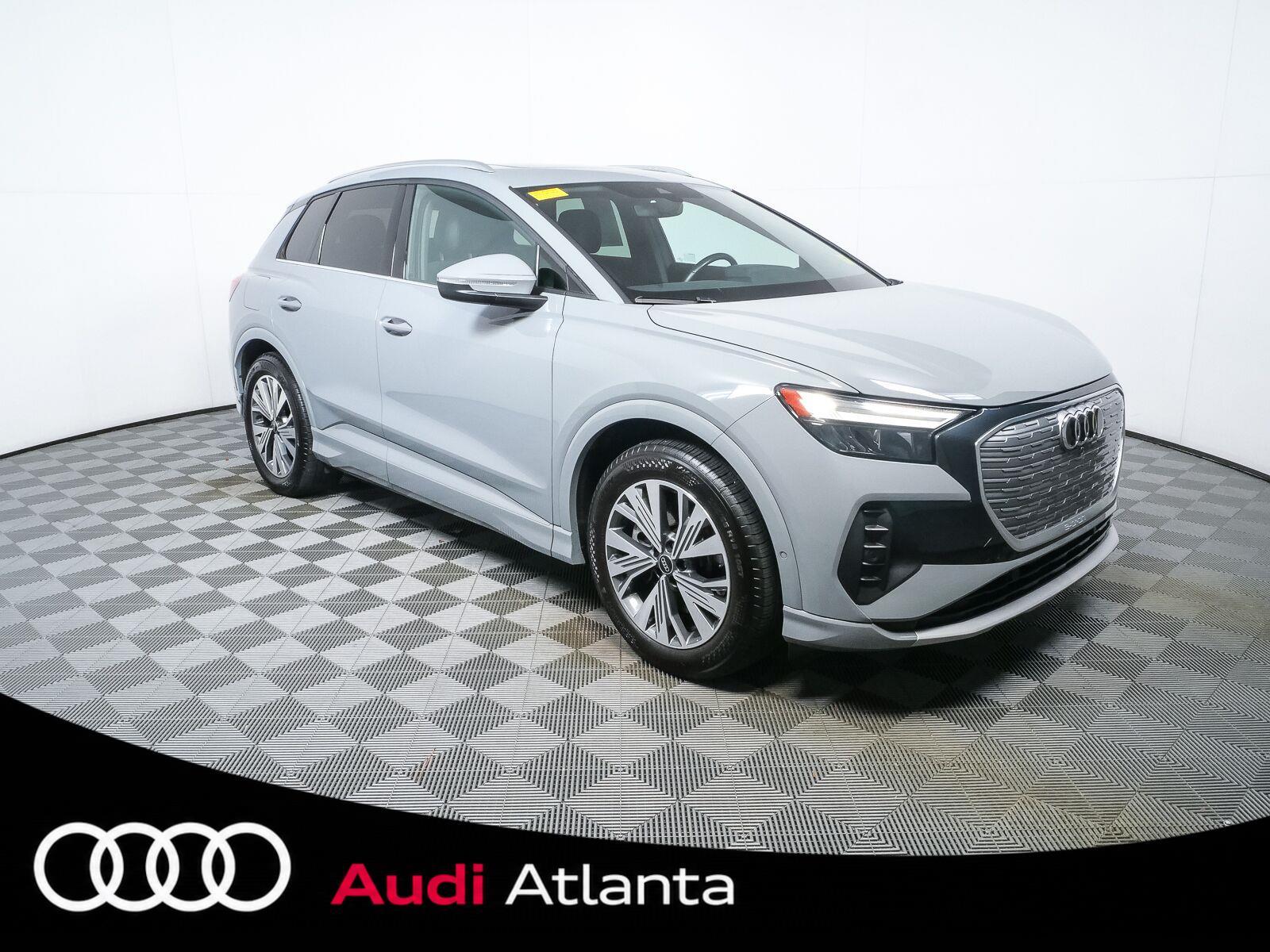 Pebble Gray 2023 Audi Q4 e-tron SUV / Crossover Rear-Wheel Drive Automatic