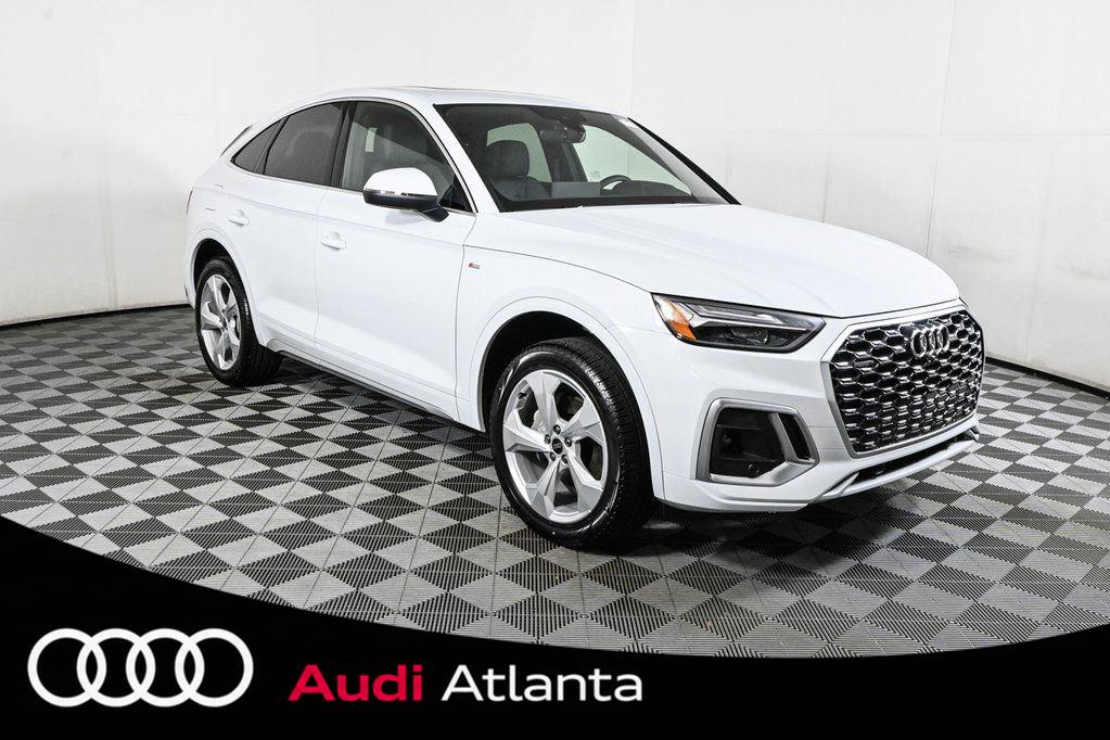 Glacier White Metallic 2025 Audi Q5 Sportback Sedan All-Wheel Drive Automatic