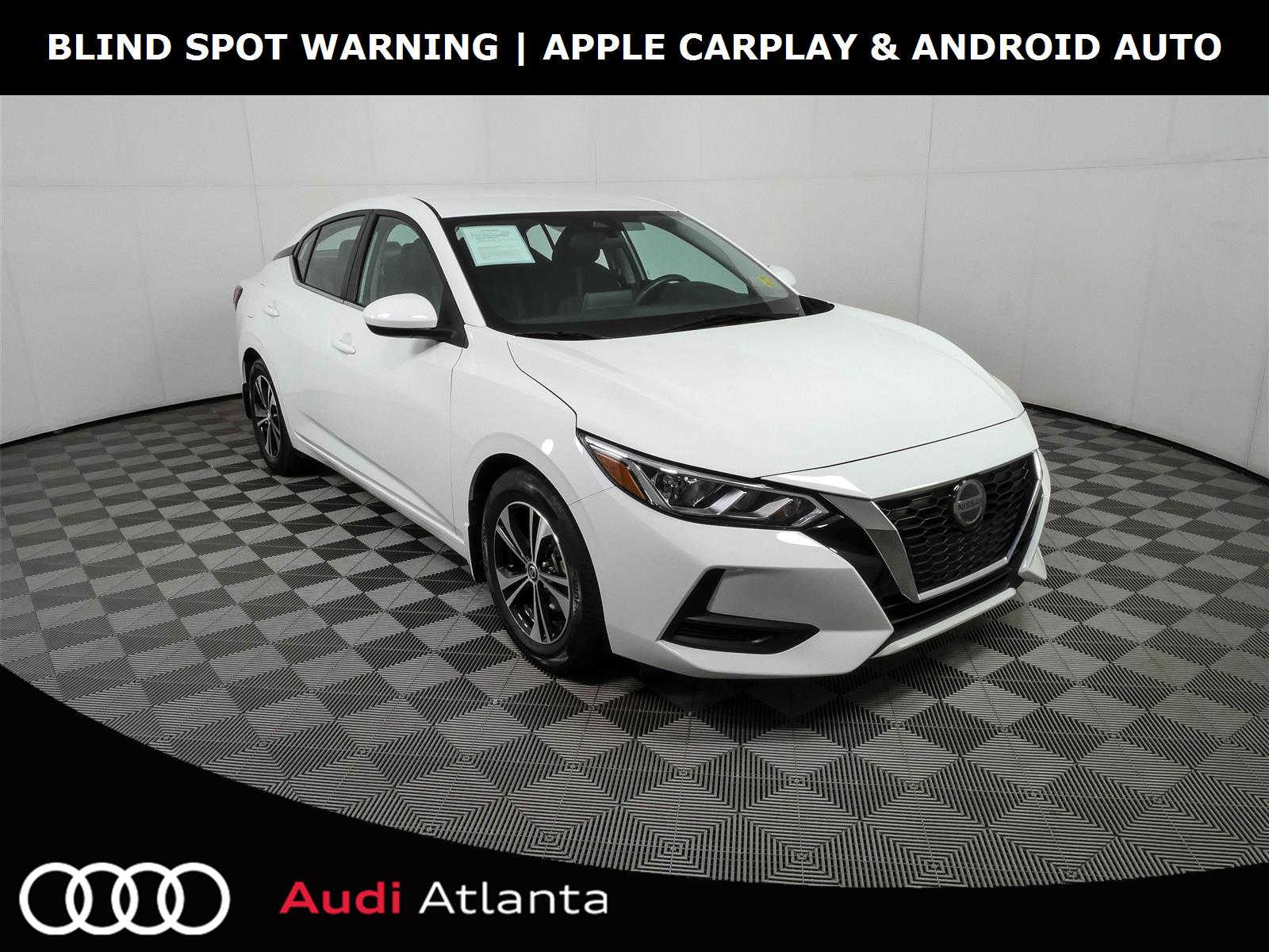 Aspen White Tricoat 2023 Nissan Sentra Sedan Front-Wheel Drive Continuously Variable Transmission