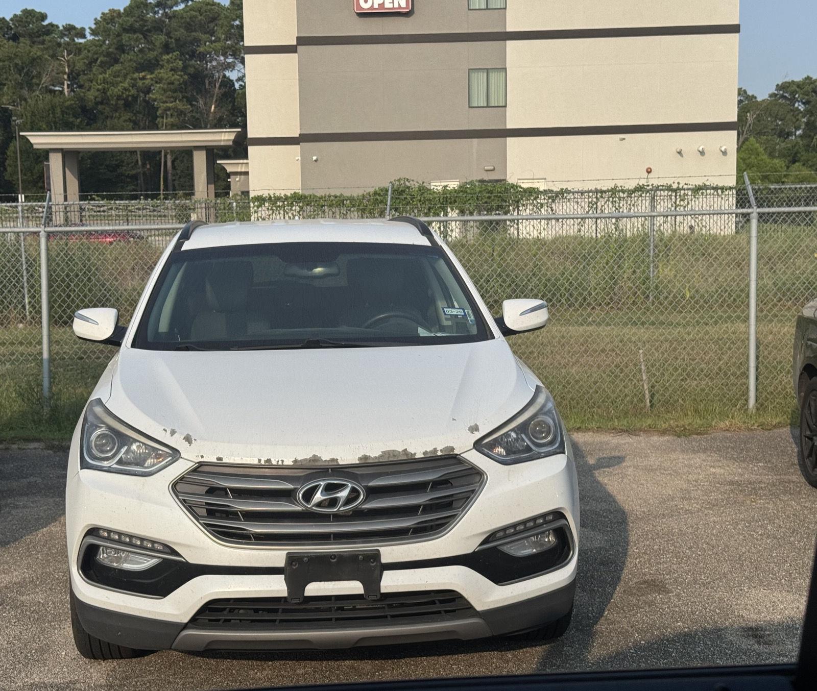 Pearl White 2018 Hyundai Santa Fe Sport SUV / Crossover Front-Wheel Drive Automatic