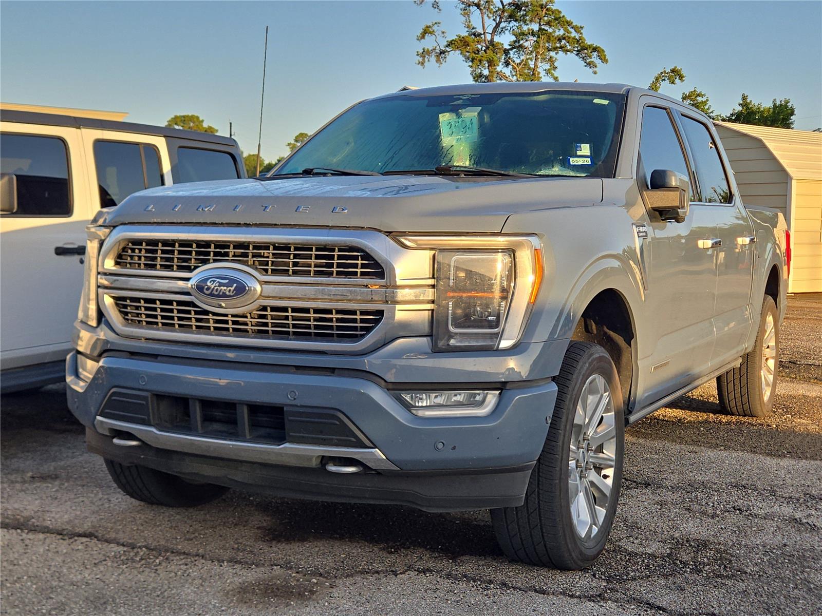 Blue (Azure Gray Metallic Tri-Coat) 2023 Ford F-150 Pickup Truck Four-Wheel Drive Automatic