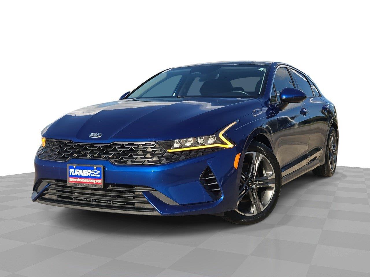 Sapphire Blue 2021 Kia K5 Sedan Front-Wheel Drive Automatic