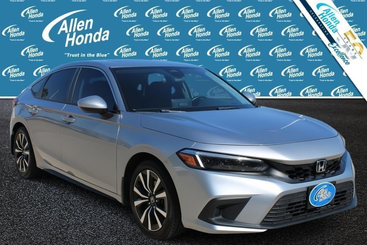 Lunar Silver Metallic 2023 Honda Civic Hatchback Hatchback Front-Wheel Drive Continuously Variable Transmission