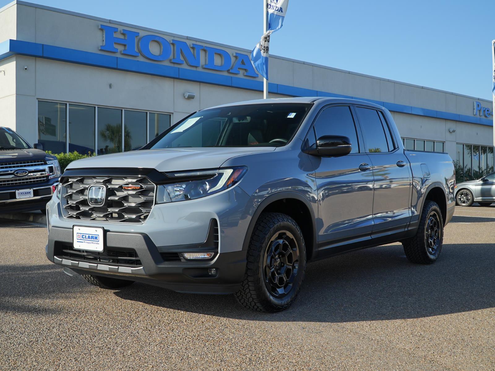 Sonic Gray Pearl 2025 Honda Ridgeline TrailSport+ AWD Pickup Truck All-Wheel Drive 9-Speed Automatic