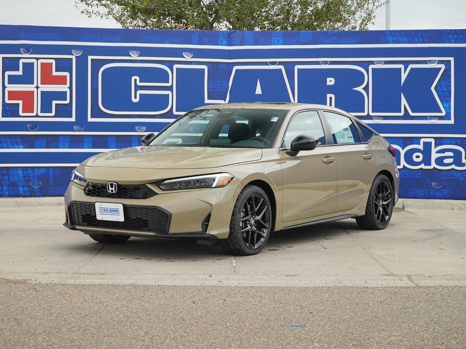 Sand Dune Pearl 2026 Honda Civic Hybrid Sport Hatchback FWD Hatchback Front-Wheel Drive Continuously Variable Transmission