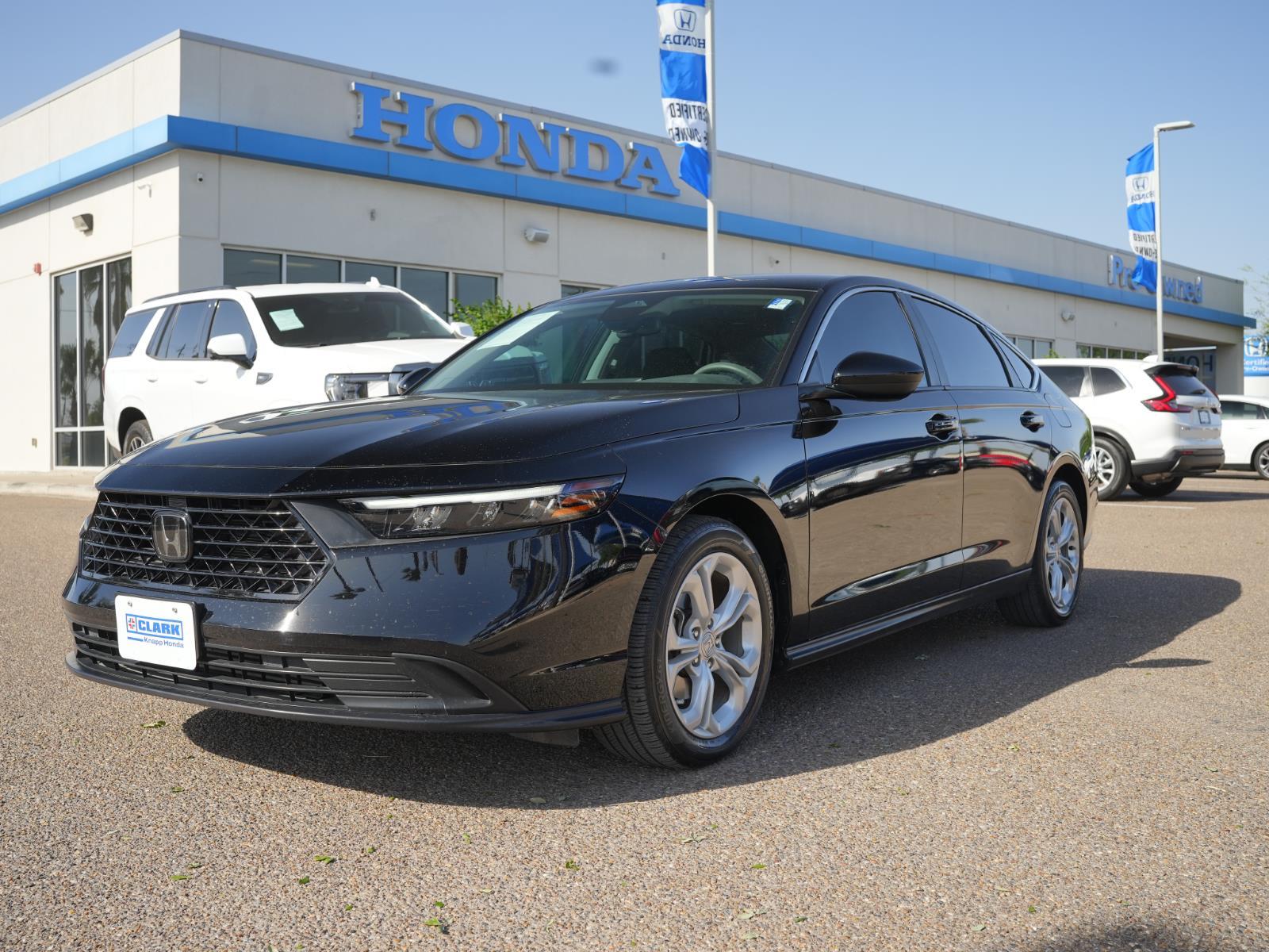 Crystal Black Pearl 2024 Honda Accord LX FWD Sedan Front-Wheel Drive Continuously Variable Transmission