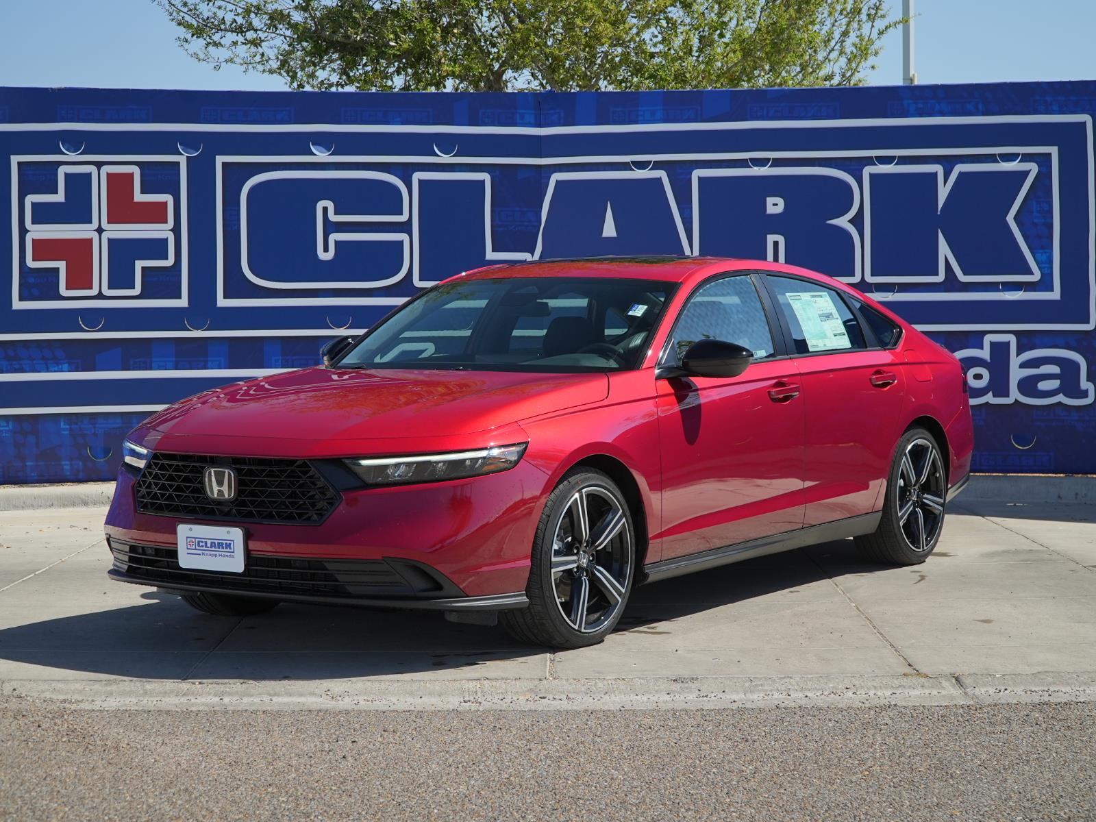 Radiant Red Metallic 2026 Honda Accord Hybrid Sedan Front-Wheel Drive 1-Speed Dual Clutch