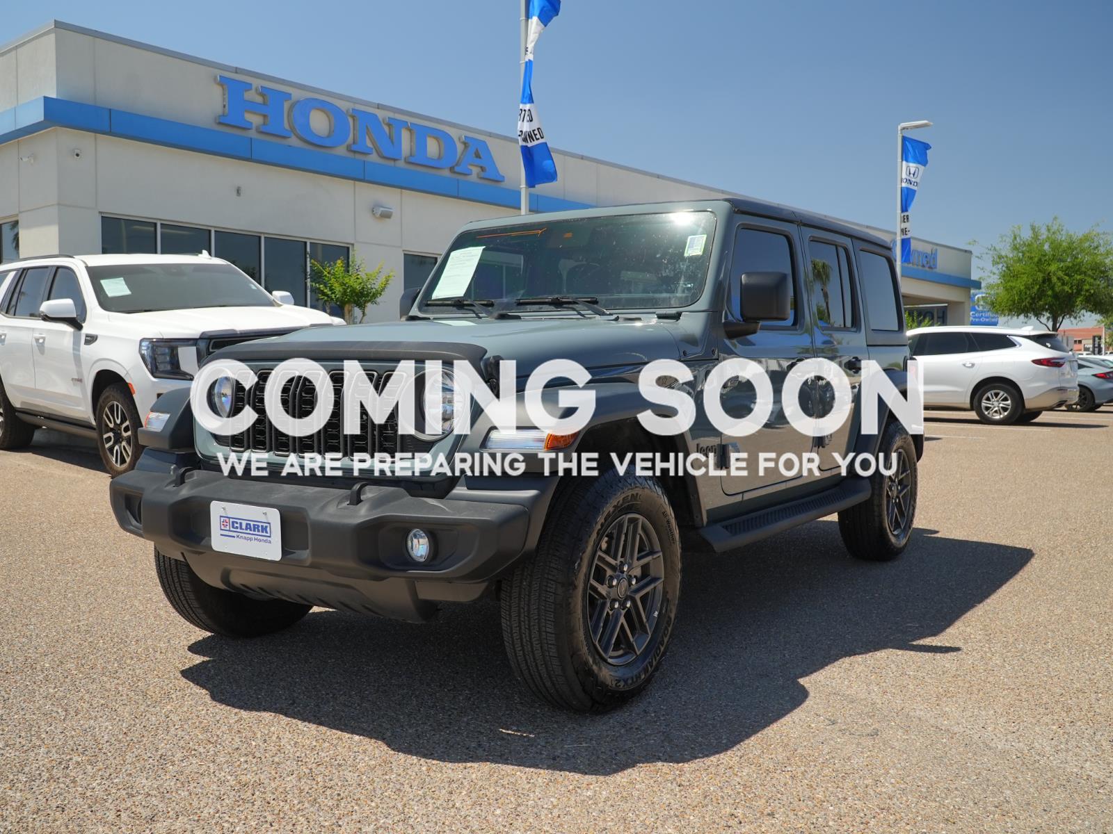 Anvil Clearcoat 2025 Jeep Wrangler Sport S 4-Door 4WD SUV / Crossover Four-Wheel Drive 8-Speed Automatic