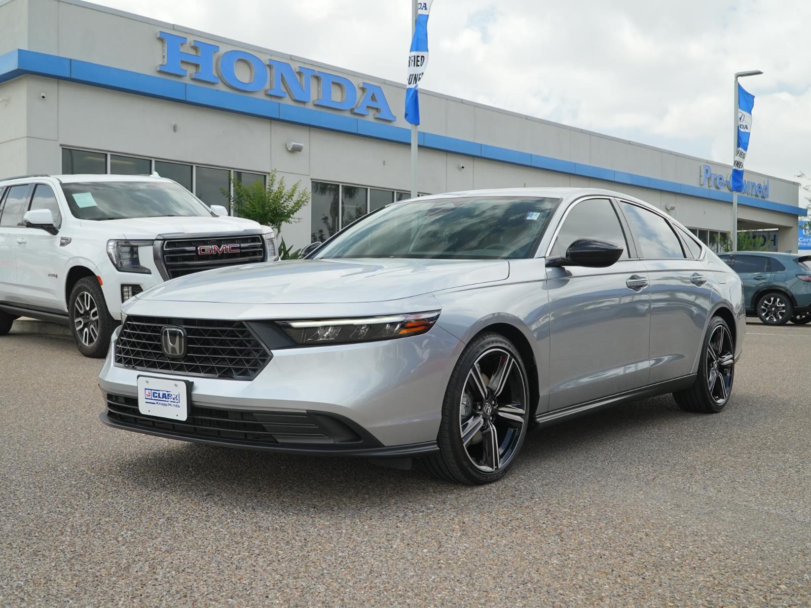 Solar Silver Metallic 2025 Honda Accord Hybrid Sport FWD Sedan Front-Wheel Drive 1-Speed Dual Clutch