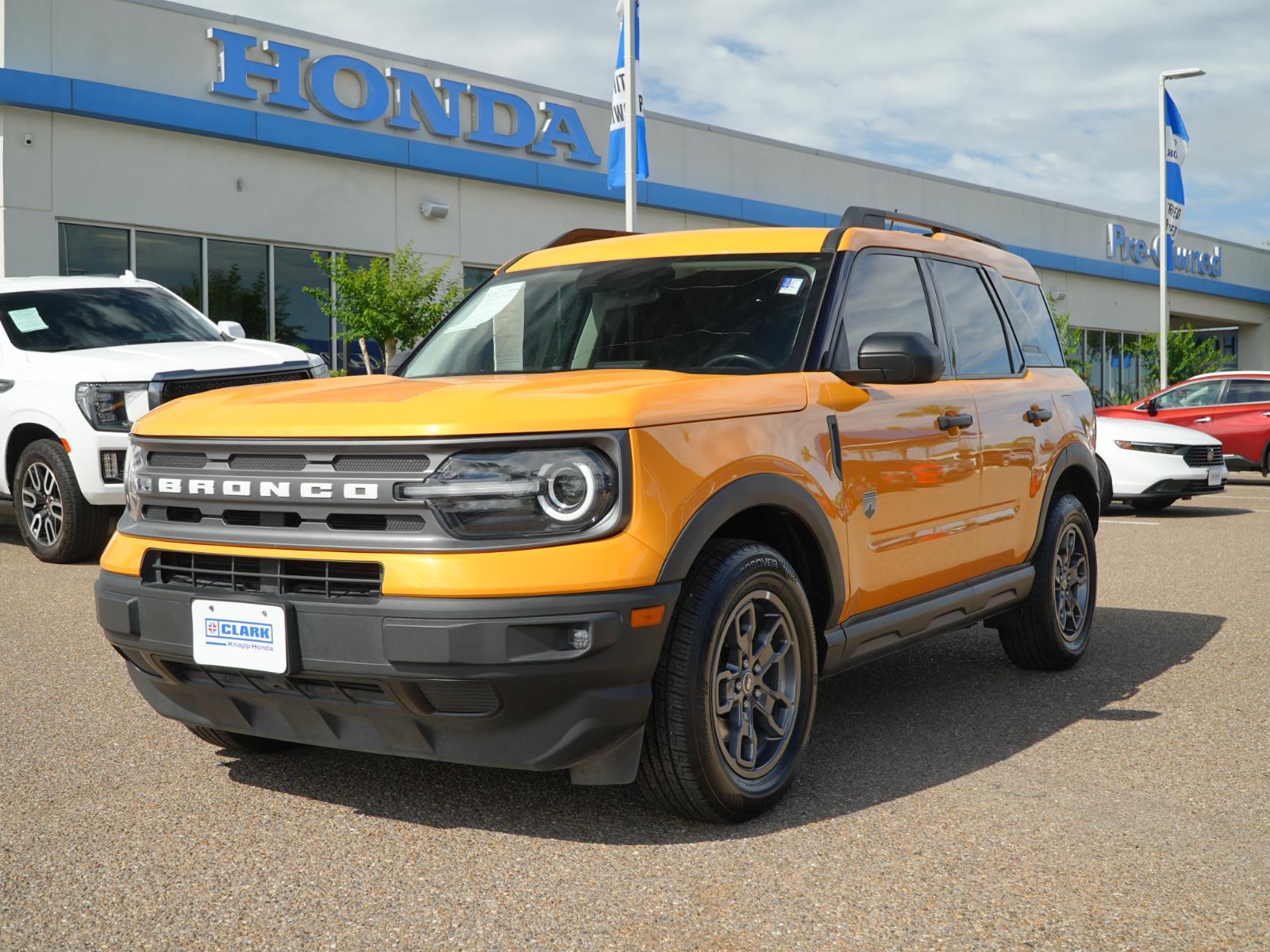 Cyber Orange Metallic Tri-Coat 2022 Ford Bronco Sport Big Bend AWD SUV / Crossover All-Wheel Drive 8-Speed Automatic