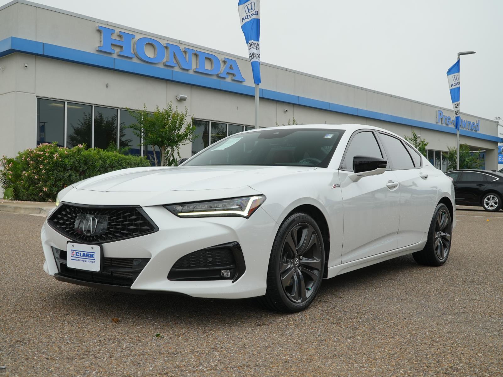 Platinum White Pearl 2023 Acura TLX SH-AWD with A-Spec Package Sedan All-Wheel Drive Automatic