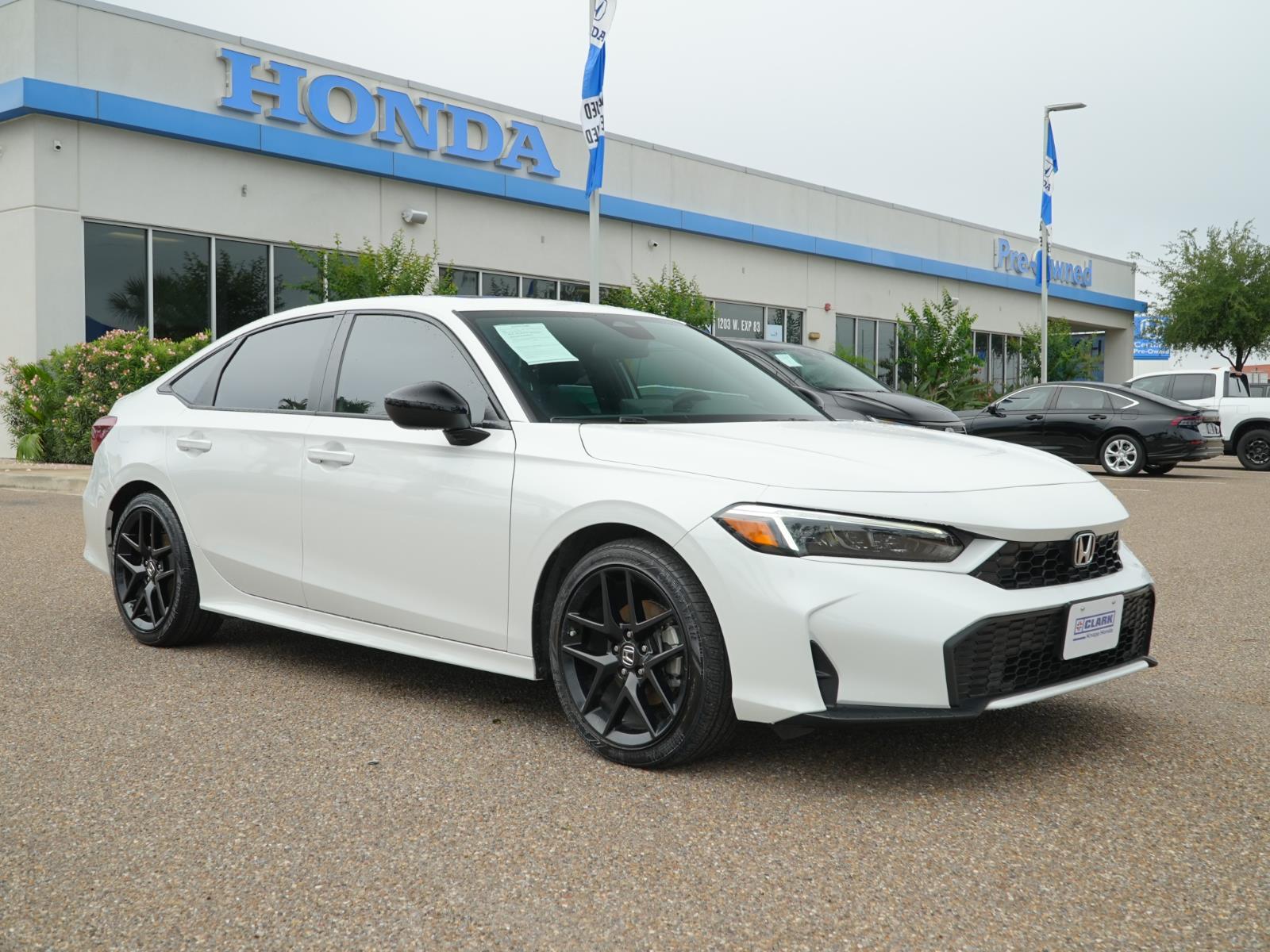 Platinum White Pearl 2026 Honda Civic Hybrid Sport Sedan FWD Sedan Front-Wheel Drive 1-Speed Dual Clutch
