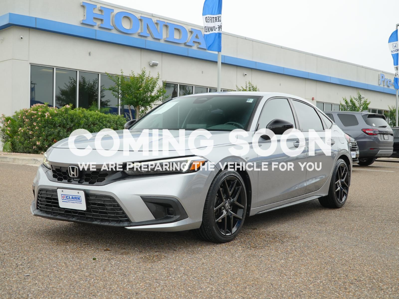Lunar Silver Metallic 2022 Honda Civic Hatchback Sport FWD Hatchback Front-Wheel Drive Continuously Variable Transmission