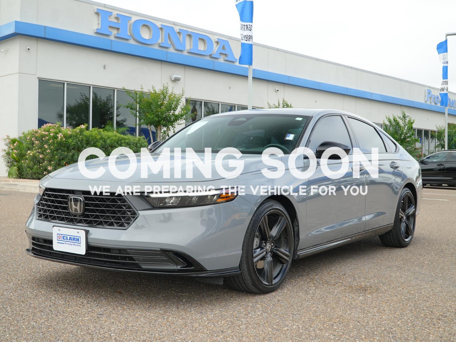 Urban Gray Pearl 2024 Honda Accord Hybrid Sport-L FWD Sedan Front-Wheel Drive 1-Speed Dual Clutch