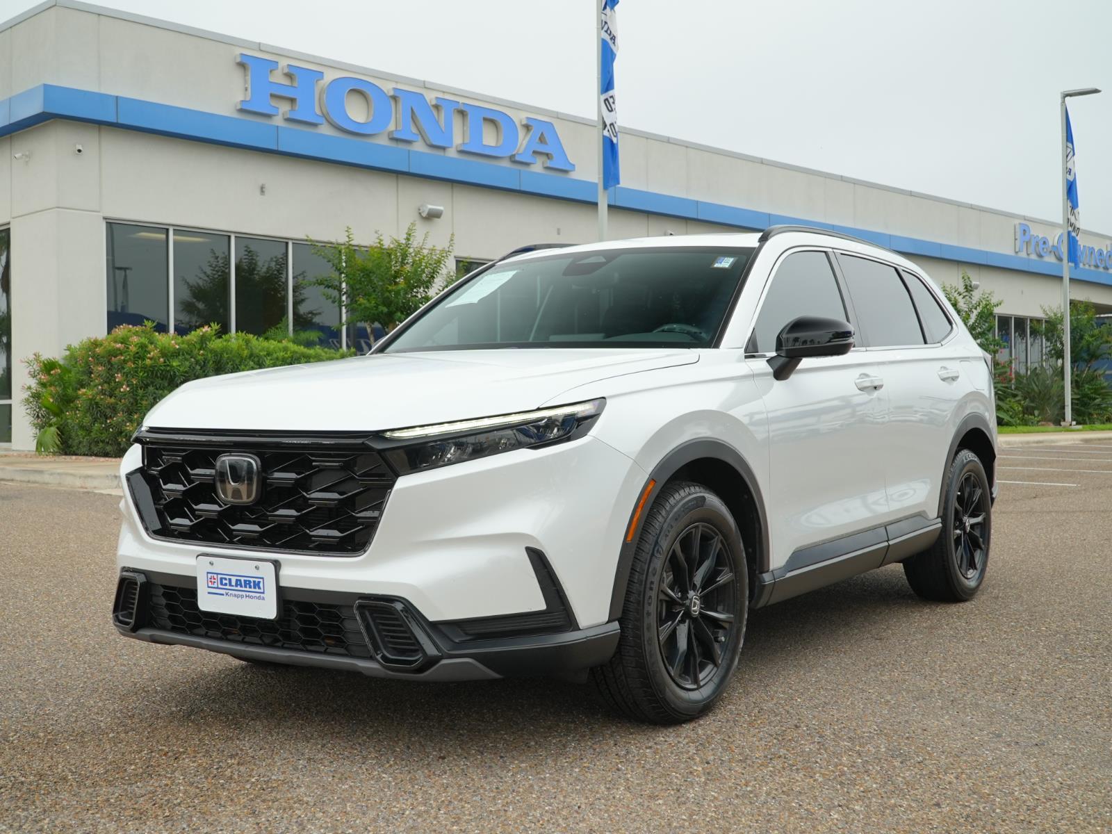 Platinum White Pearl 2023 Honda CR-V Hybrid Sport AWD SUV / Crossover All-Wheel Drive 1-Speed Dual Clutch