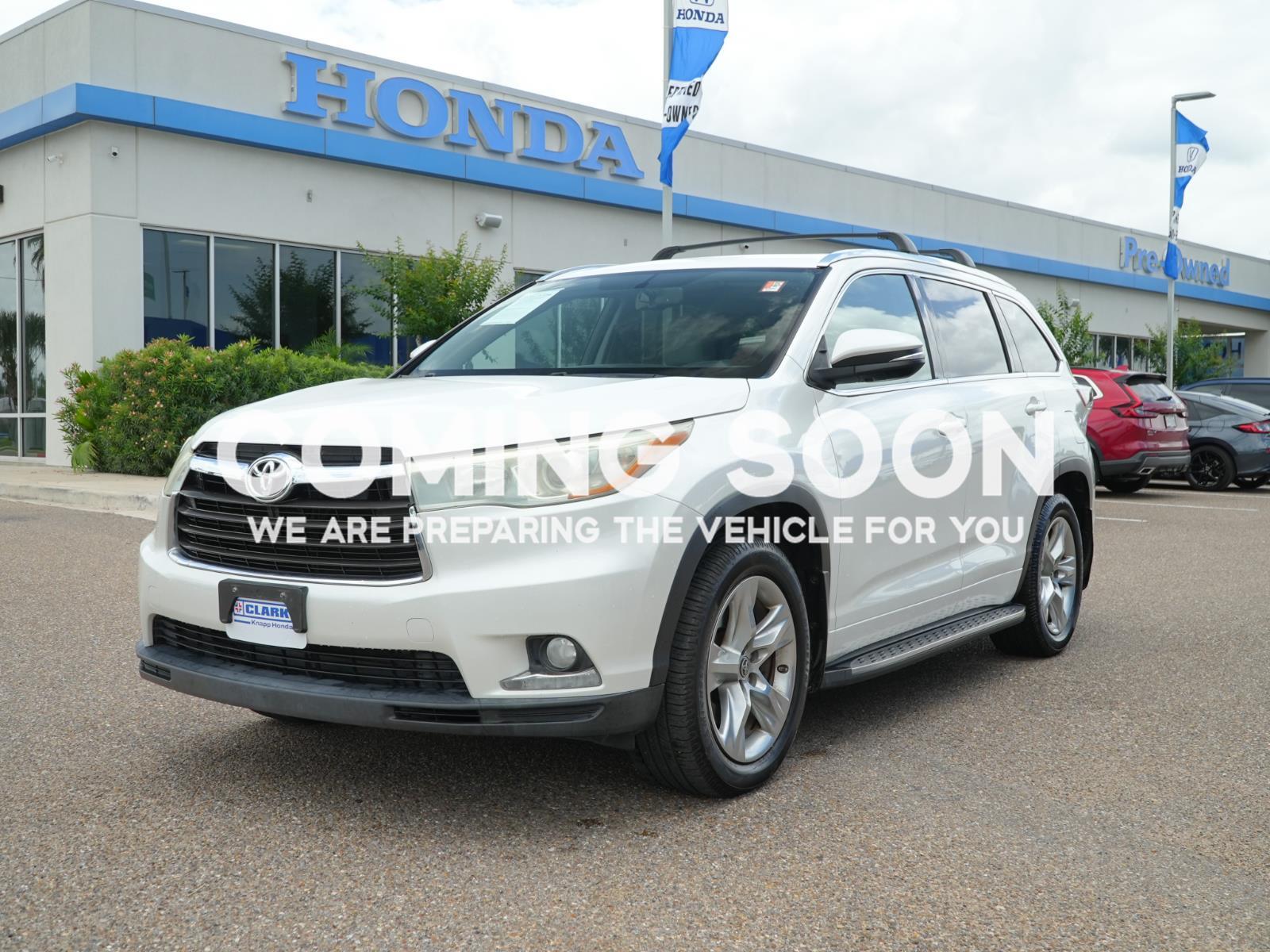 White (Blizzard Pearl) 2016 Toyota Highlander Limited SUV / Crossover Front-Wheel Drive 6-Speed Automatic