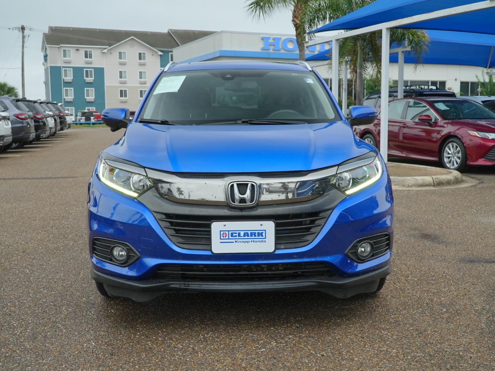 Aegean Blue Metallic 2022 Honda HR-V EX-L FWD SUV / Crossover Front-Wheel Drive Continuously Variable Transmission
