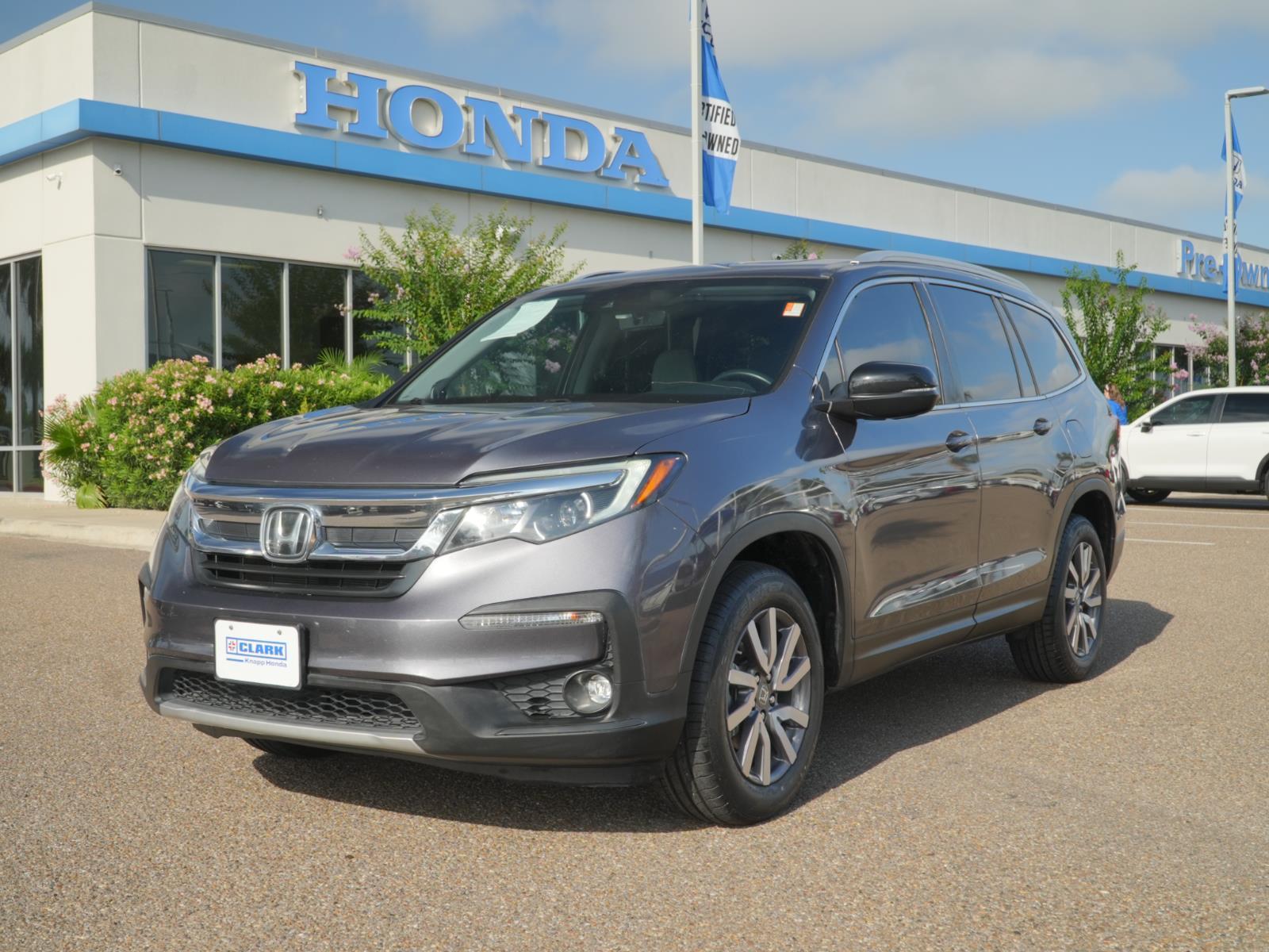 Gray (Modern Steel Metallic) 2022 Honda Pilot EX-L FWD SUV / Crossover Front-Wheel Drive 9-Speed Automatic