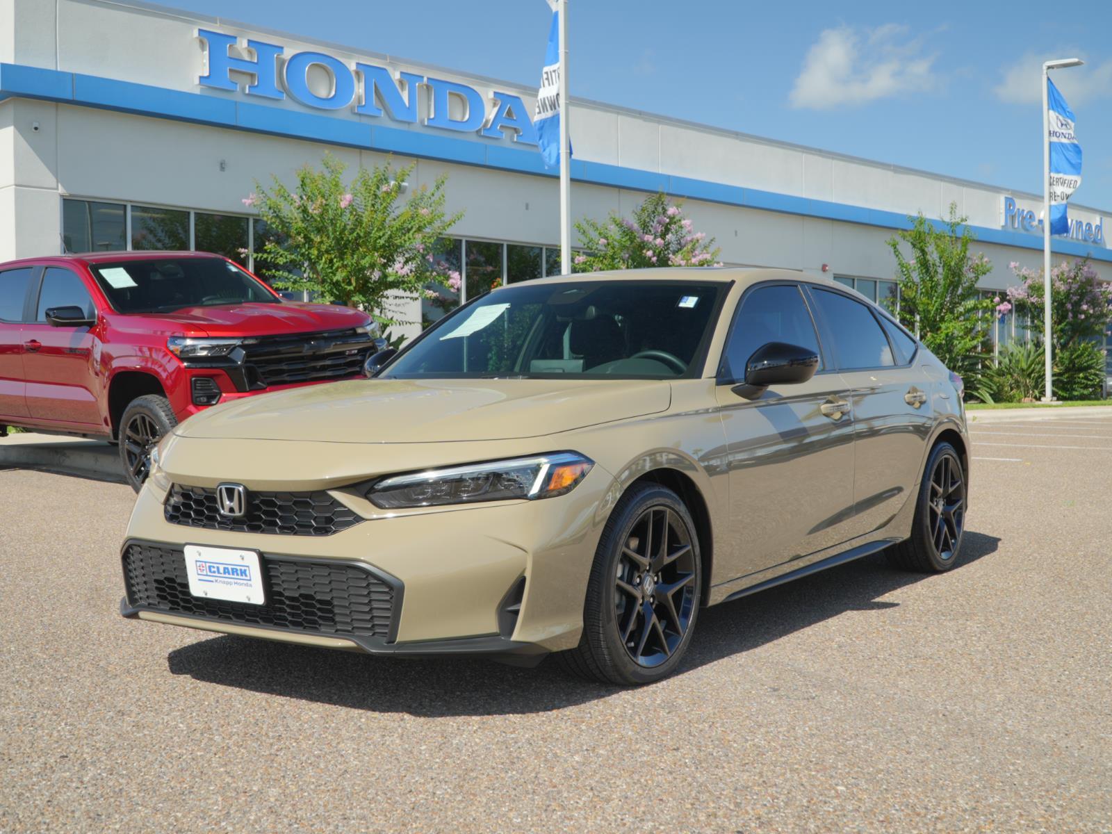 Sand Dune Pearl 2026 Honda Civic Hybrid Sport Hatchback FWD Hatchback Front-Wheel Drive Continuously Variable Transmission