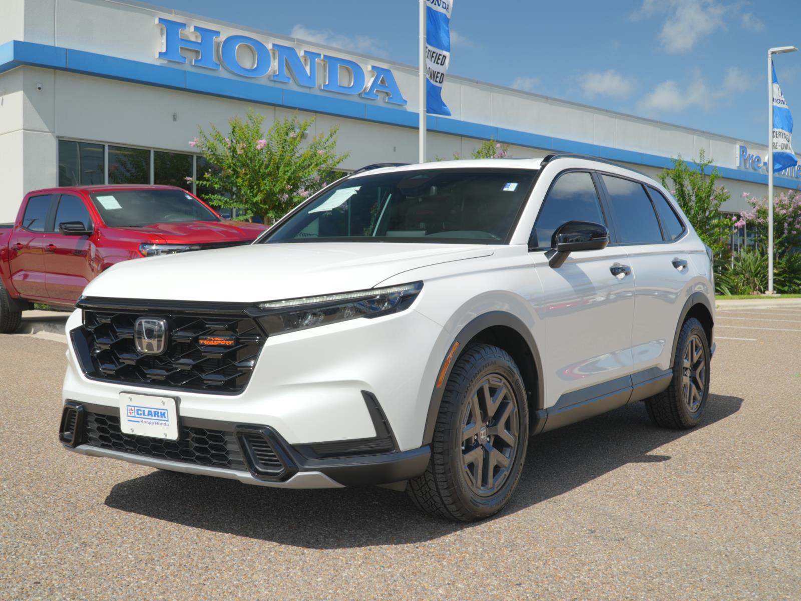 Platinum White Pearl 2026 Honda CR-V Hybrid TrailSport AWD SUV / Crossover All-Wheel Drive Continuously Variable Transmission