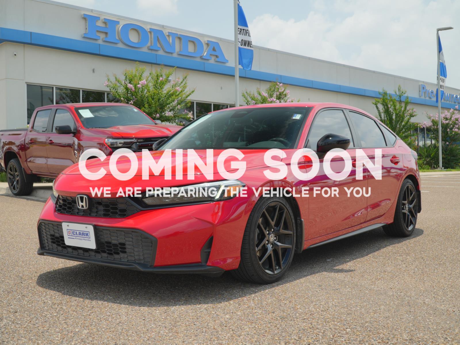 Rallye Red 2025 Honda Civic Hatchback Sport FWD Hatchback Front-Wheel Drive Continuously Variable Transmission