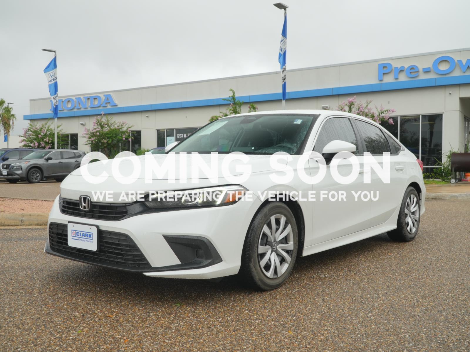 Platinum White Pearl 2024 Honda Civic Sedan Front-Wheel Drive 