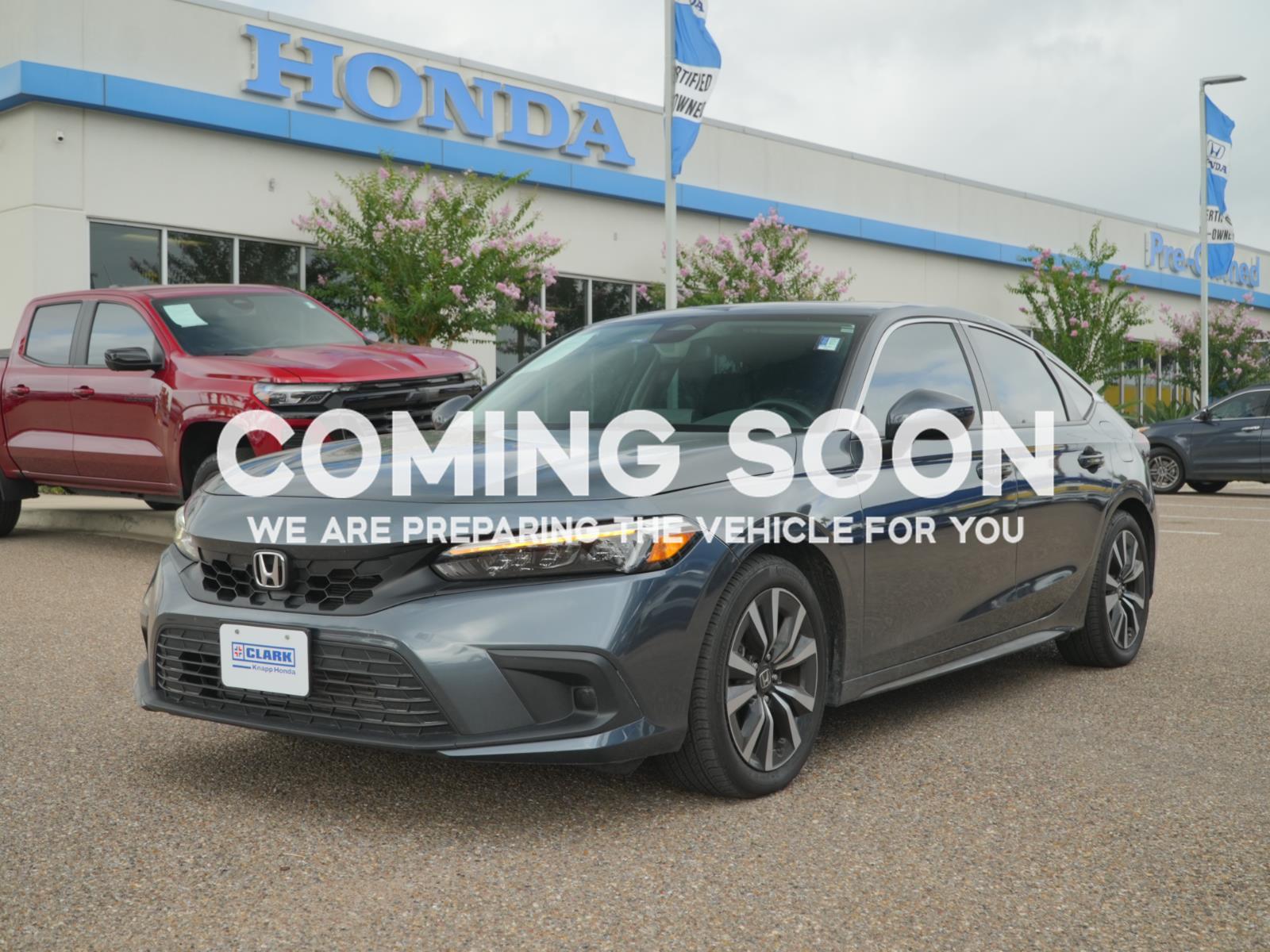 Meteorite Gray Metallic 2024 Honda Civic Hatchback Hatchback Front-Wheel Drive Continuously Variable Transmission