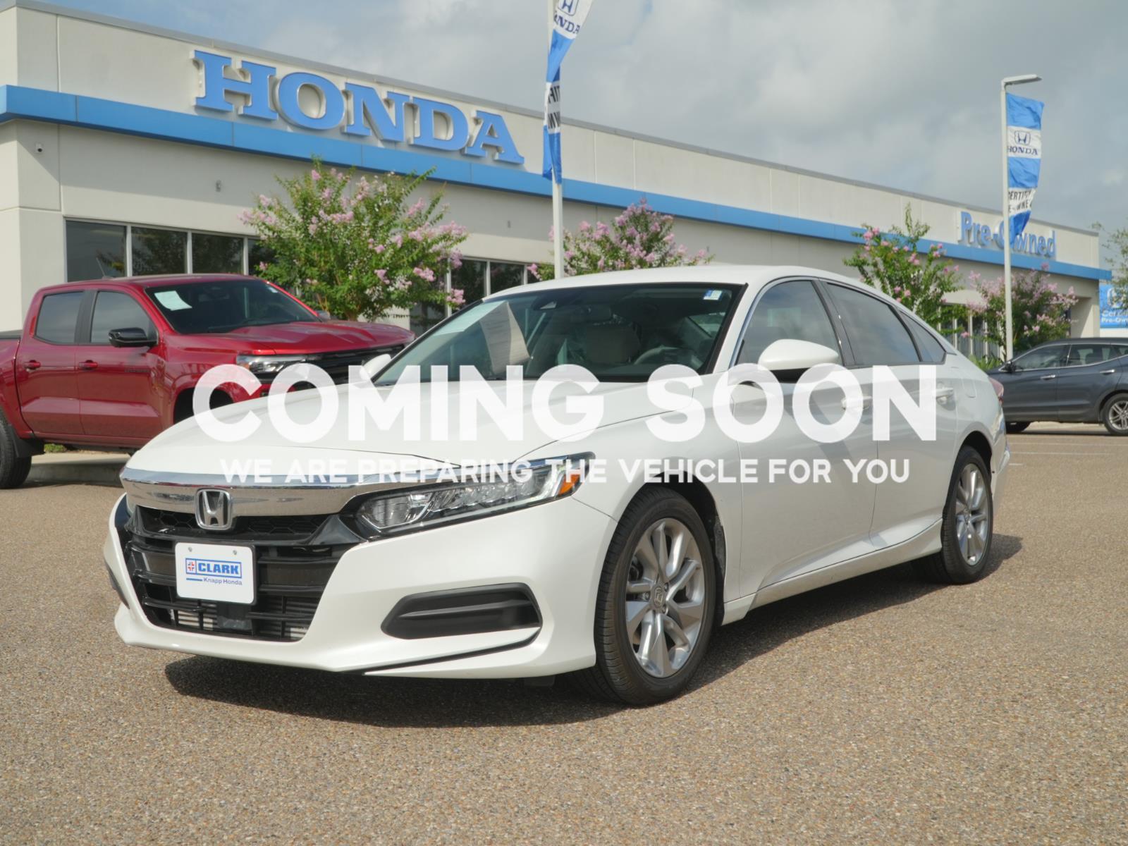 Platinum White Pearl 2020 Honda Accord Sedan Front-Wheel Drive Continuously Variable Transmission