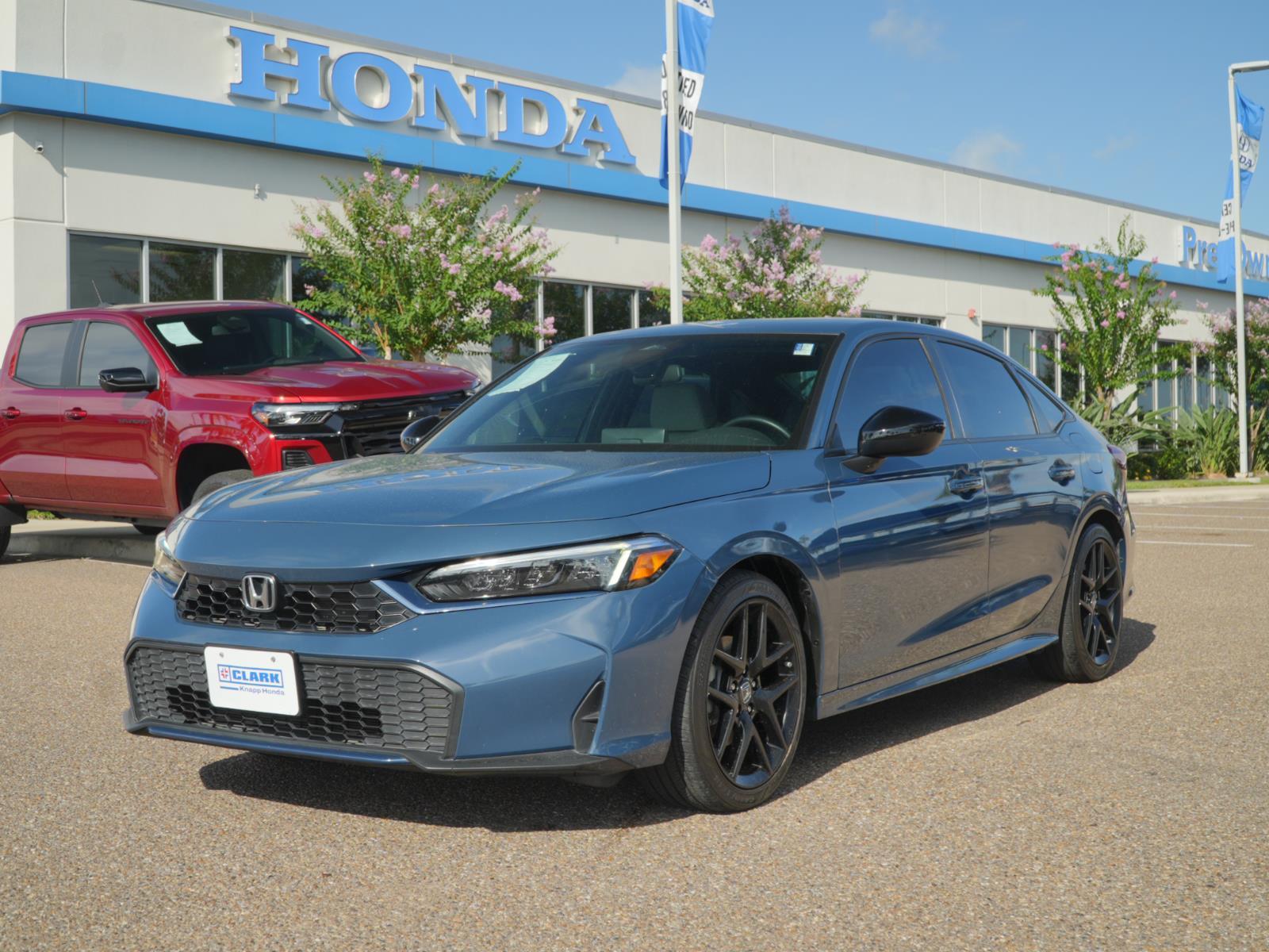 Blue Lagoon Pearl 2025 Honda Civic Hybrid Sedan Front-Wheel Drive 1-Speed Dual Clutch