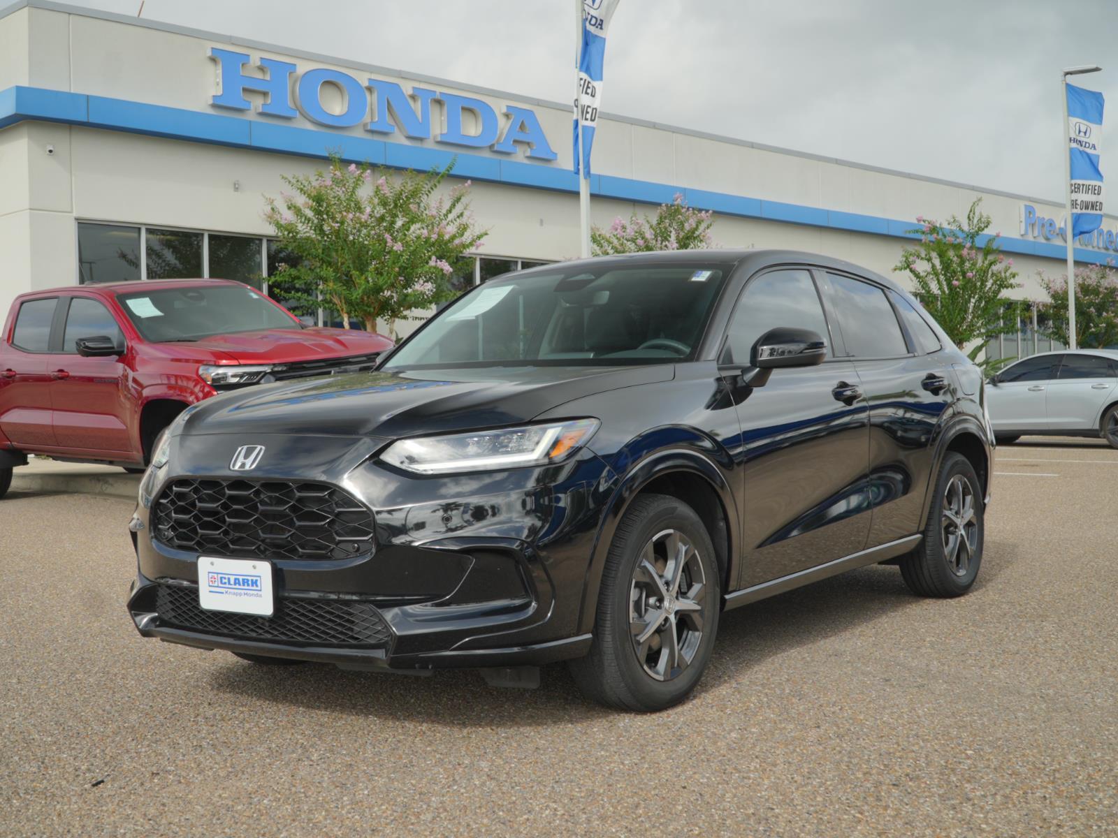 Crystal Black Pearl 2024 Honda HR-V SUV / Crossover Front-Wheel Drive Continuously Variable Transmission