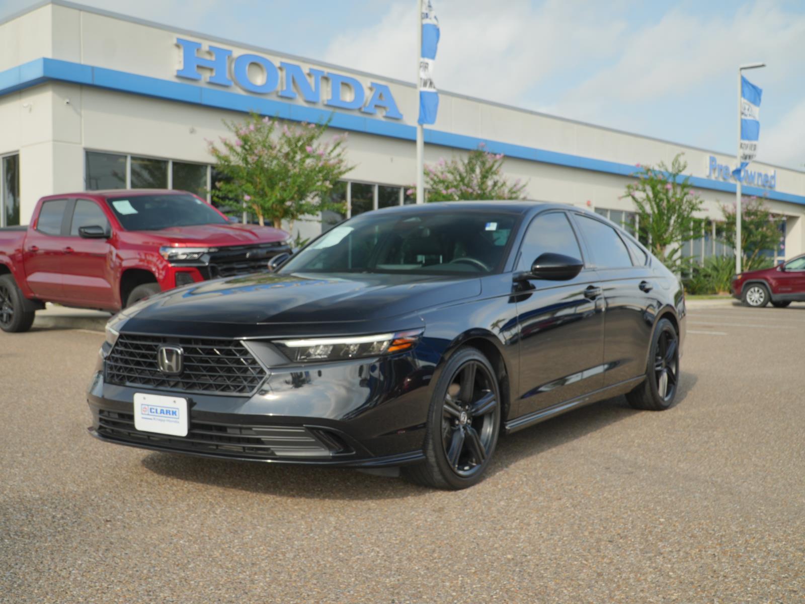 Crystal Black Pearl 2025 Honda Accord Hybrid Sedan Front-Wheel Drive 1-Speed Dual Clutch