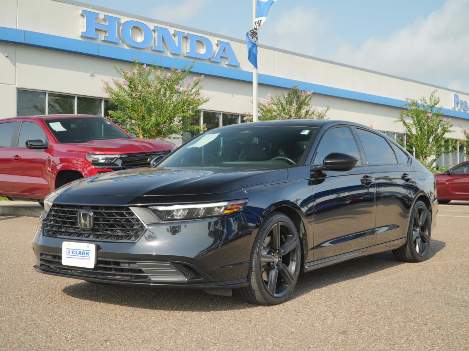 Crystal Black Pearl 2023 Honda Accord Hybrid Sedan Front-Wheel Drive 1-Speed Dual Clutch