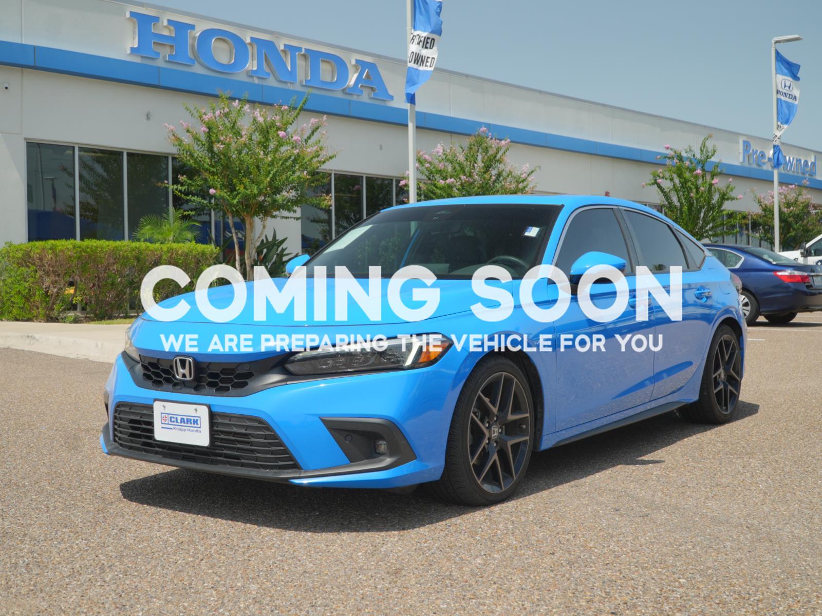 Boost Blue Pearl 2024 Honda Civic Hatchback Hatchback Front-Wheel Drive 7-Speed CVT
