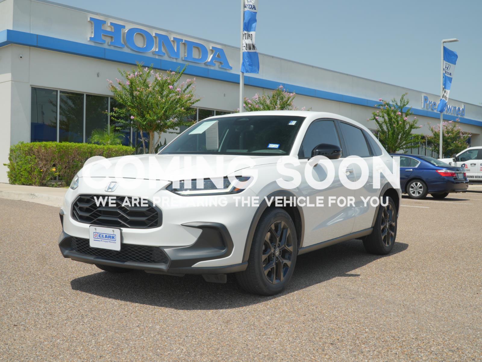 Platinum White Pearl 2024 Honda HR-V SUV / Crossover Front-Wheel Drive Continuously Variable Transmission