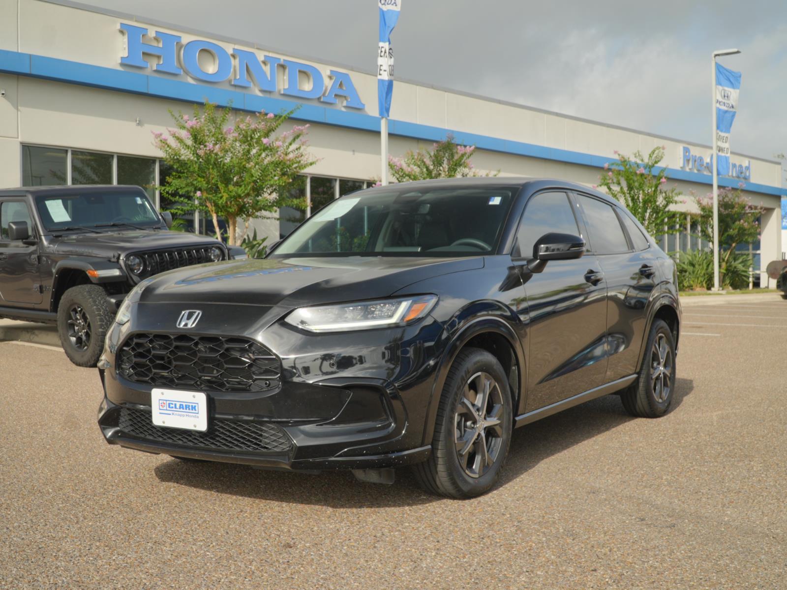 Crystal Black Pearl 2024 Honda HR-V SUV / Crossover Front-Wheel Drive Continuously Variable Transmission